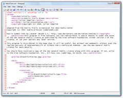 MatrixTrails.xml - Notepad2